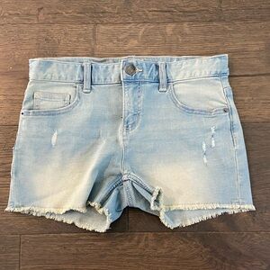 Justice Girls’ Denim Frayed Hem Shorts 16